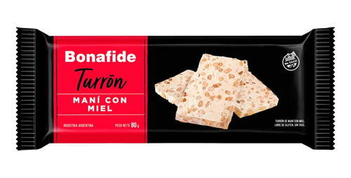 Turrón Maní Con Miel X 80 Grs