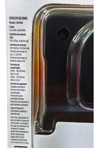 Imagen 2 de 3 de Cargador Energizer Maxi Aa - Aaa Con 4 Pilas Aa