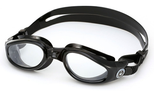 Óculos De Natação Aqua Sphere Kaiman Profissional Cor Preto / Lente Transparente