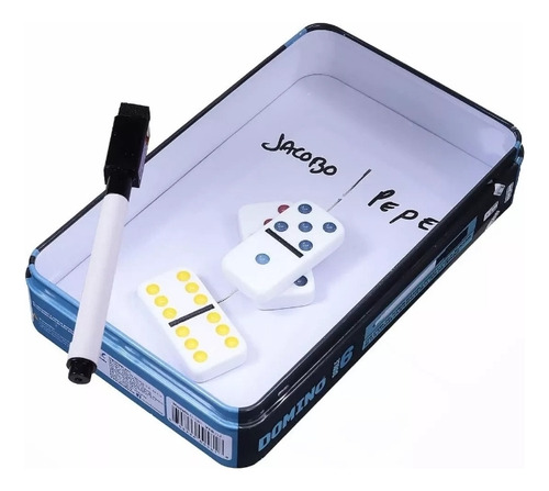 Juego De Mesa Novelty Dominó Doble 6 Con 28 Fichas Jumbo