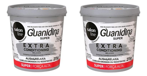 Relaxante Salon Line Extra Guanidina Super 215g - Kit C/2un