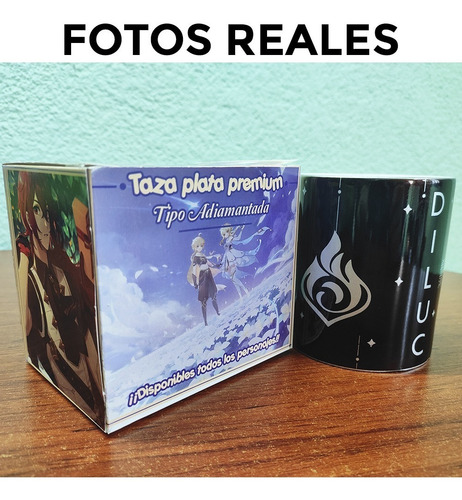 Taza Videojuego Genshin Impact Xiao Premium Oro