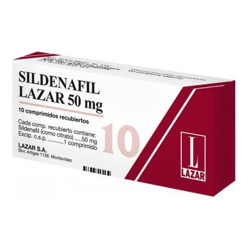 Sildenafil Lazar® 50 X 10 Comprimidos