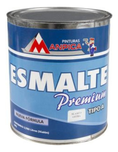 Esmalte Premium Blanco Brillante Tipo A 1 Galón 