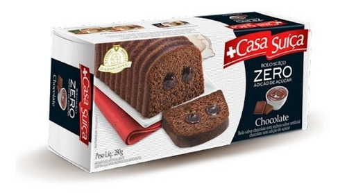Bolo Casa Suíça  de chocolate em caixa 280 g