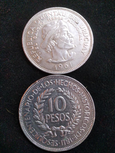 Moneda De Plata  Gaucho Año 1961