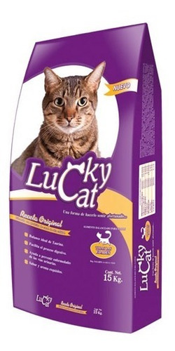 Lucky Cat 15kg Croqueta Alimento Gato Todas Las Edades