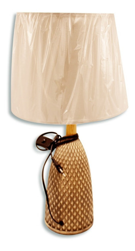 Lámpara De Cerámica Con Diseño De Relieve 30x52cm