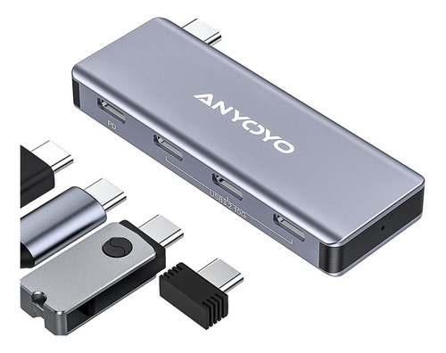 Anyoyo Usb C Hub,4 Port Usb-c To Usb-c Hub With 3 Usb 3.2 Ge