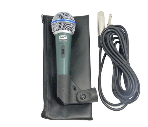 Microfone Profissional Cabo Case Sm57 Sm58 Bt-58
