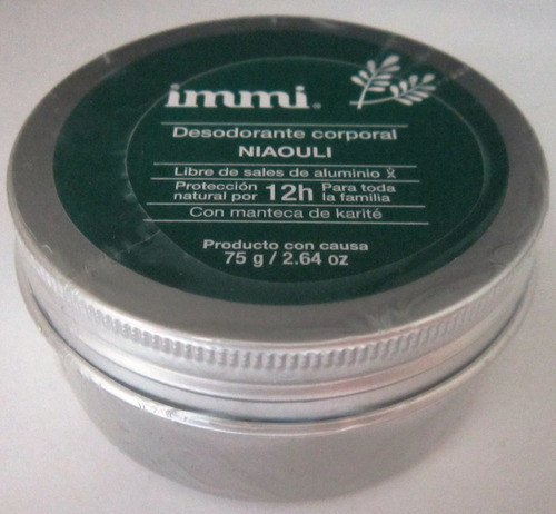 Desodorante Immi Lavanda Libre Aluminio Y Triclosan Vegano