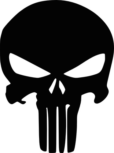 Imagen 3 de 5 de Calcomanía Jeep Estrellas Calavera Punisher En Vinil Lpk