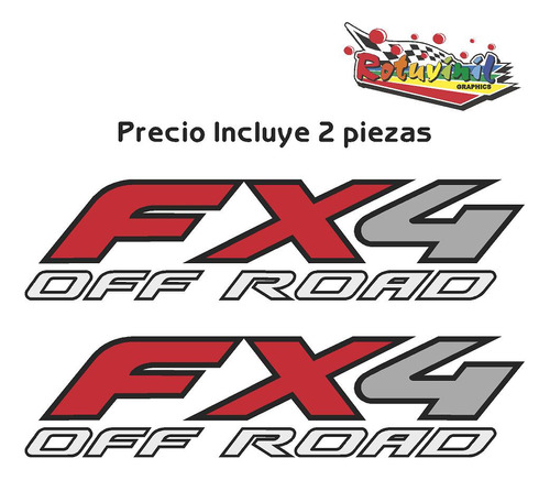 Sticker Calcomania Fx4 Off Road - Ford F-150  Batea Mediana