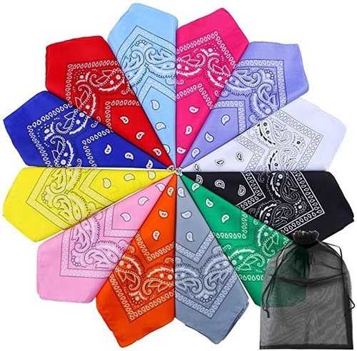 Bandana, Pañuelo De Bacterias. Colores Variados.