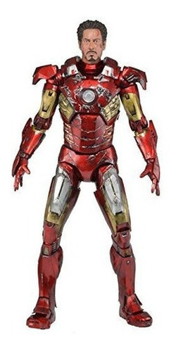 Figura De Acción De Iron Man Con Daños En Batalla