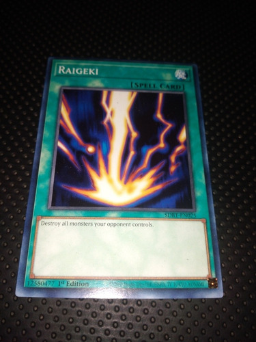 Carta Yugioh Raigeki 