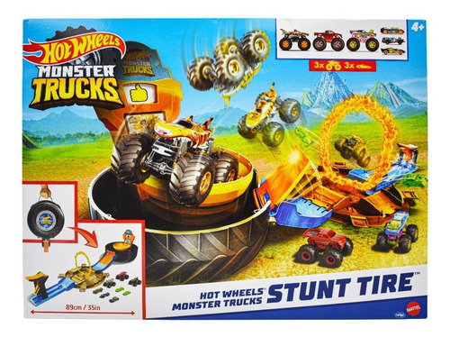 Hot Wheels Monster Trucks Juego De Acrobacias Mattel