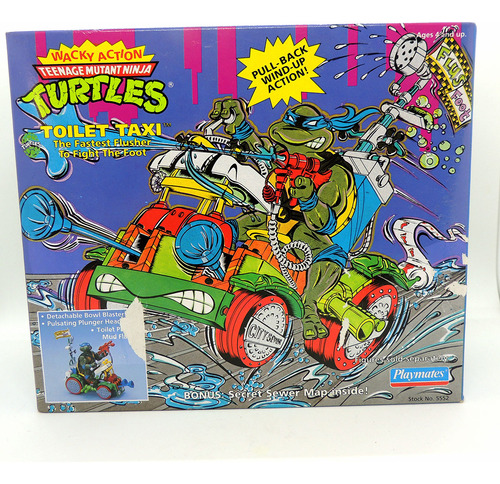 Tortugas Ninja Tmnt Toilet Taxi Playmates Nib 6 Madtoyz