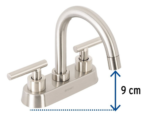 Llave Mezcladora Para Lavabo Con Manerales De Palanca Satin