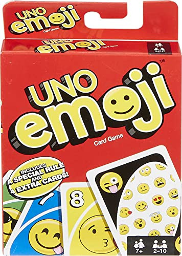 Mattel Games Uno Emoji Juego De Cartas, Regalos Para Niños 