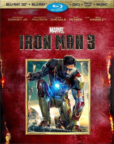 Iron Man 3 En Blu-ray 3d / Blu-ray / Dvd Combo Original