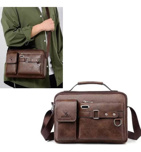 Cartera Ejecutiva De Piel Sintética Para Hombre