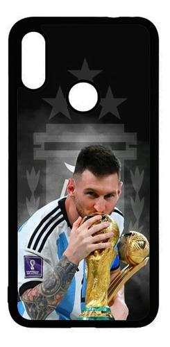 Funda Messi Campeon Mundial Para Xiaomi Redmi Mi A2 Lite Negro Personalizado
