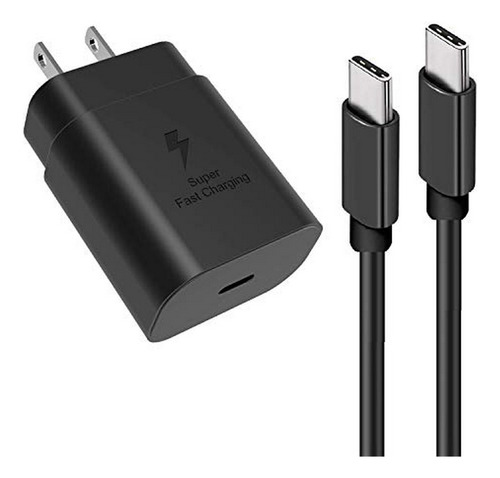 Cargador Samsung Super Fast Charging 25w Usb C + Cable 5ft P