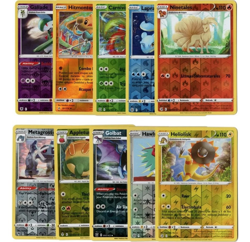 Cartas Pokemon Brillantes Originales 20 Unidades Sin Repetir