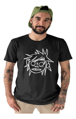 Polera Algodon Estampada Dtf Gorillaz Grupo Musica Fan Arte