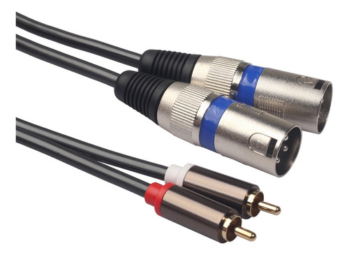 A A Cable De Audio Fever Grade, 2 Pares Rca Macho, 2 Xlr, 3
