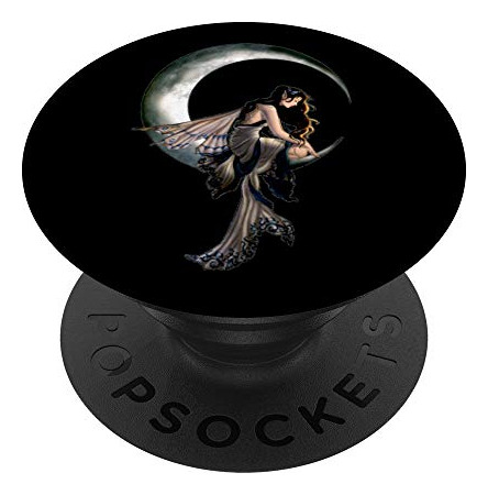 Goddess On Crescent Moon Con Hadas Alas Popsockets Hddzg