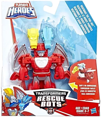 Transformers Rescue Bots Heatwave Bombero Dinosaurio Facil