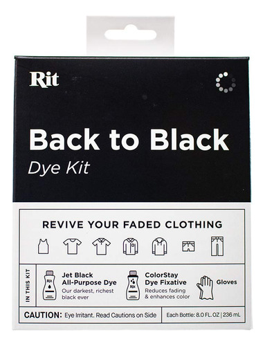 Kit De Tinte Negro Rit Back To Black - Se Puede Utilizar Par