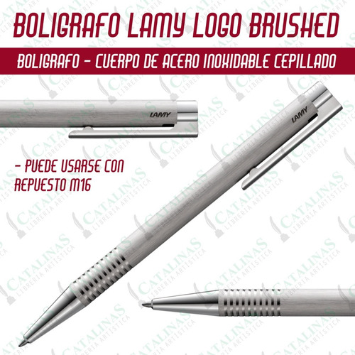 Boligrafo Lamy Logo Brushed 206 Acero Cepillado Microcentro
