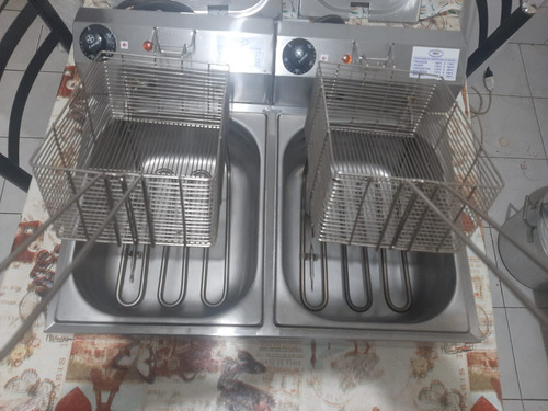 Fritador Elétrico 2 Cestos 7 Litros Ibet Ft-02 Prateado (Usado)