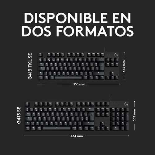 Teclado Mecánico Logitech G413 Tkl Se Compacto Retroiluminad