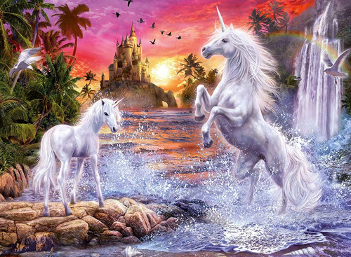 Puzzle Unicornios En El Río 500 Piezas- Ravensburger