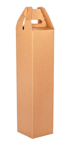 Caja Micro Cartón Vino M/m (8,5*8,5*33,5cm) 1 Botella X 50 U