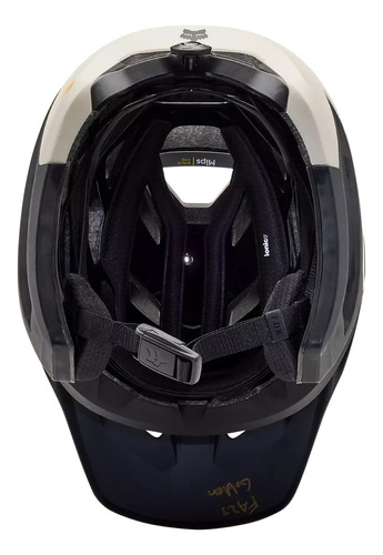 Casco Fox Dropframe Le Zebra Enduro Trail Bicicleta All Mountain Color Azul Lunar Talla L 59-63cm