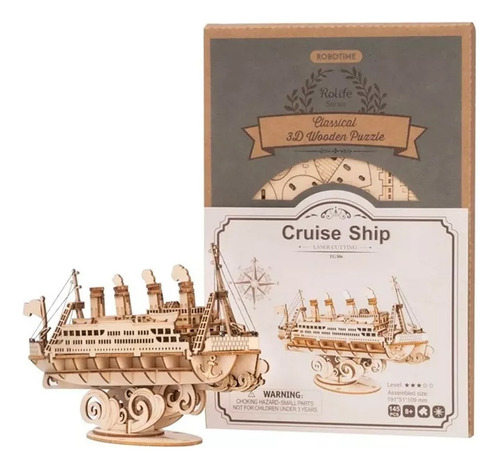 Rompecabezas de madera 3D Cruise Ship Tg306 Hobby