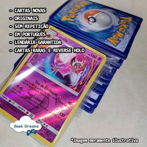 Lote Pokémon 50 Cartas + Aerodactyl V astro + Brinde em Promoção