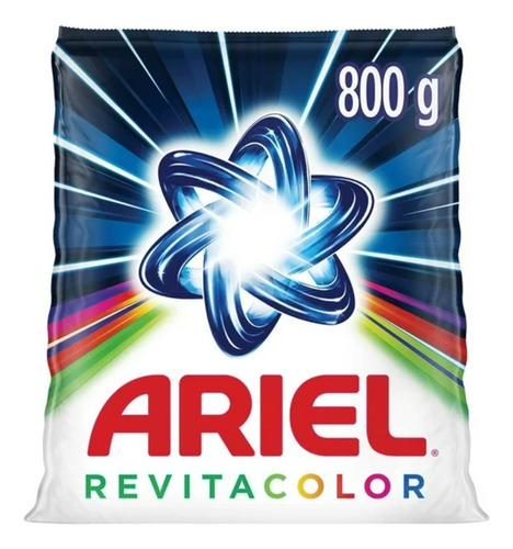6 Pzas Detergente En Polvo Ariel Revitacolor Cuida La Ropa D