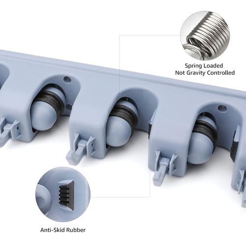 Soporte Organizador De Pared Para Escobas Herramientas