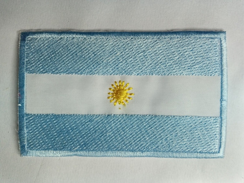 Parche Aplique Aplicacion Bordado Bandera Argentina X1