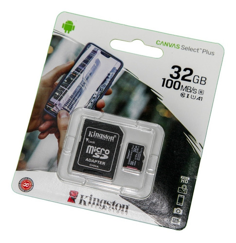 Tarjeta Memoria Kingston Sdcs2 Canvas Ps 32g +adaptador Htec