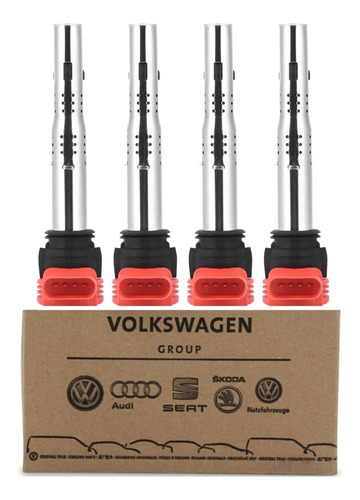 Bobina Vermelha Audi R8 Passat 2.0 200cv Tsi Original Remap