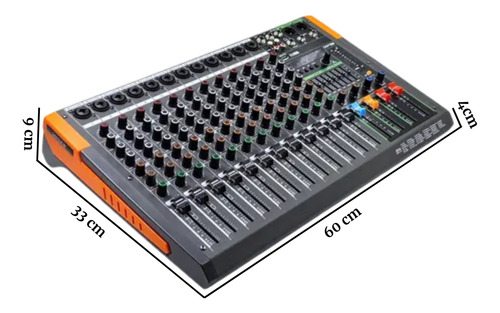 Kit Som Ativa Passiva Saga 15 Mesa 16 Canais 256 Fx Dsp