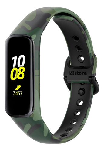 Correa Compatible Con Samsung Galaxy Fit 2 Camuflado Verde