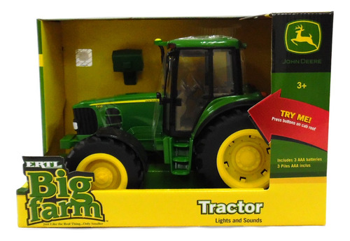 Tractor De Juguete Tomy John Deere Big Farm Con Luces Y Soni